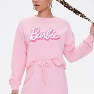 Barbie Logo Cropped Crewneck
